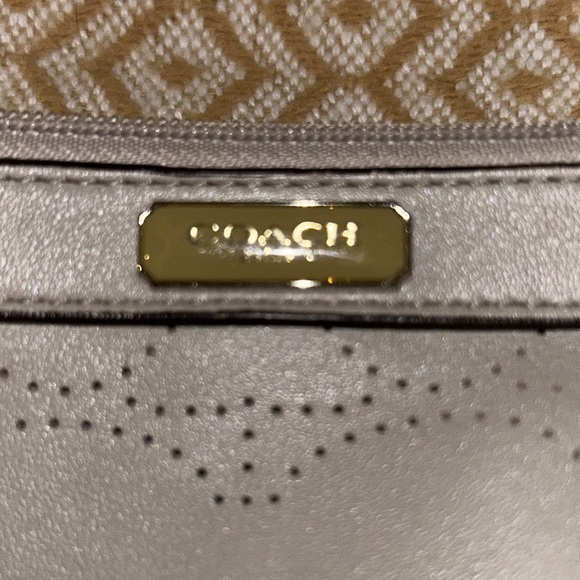 Tan coach wristlet. Very good condition. - Picture 2 of 6